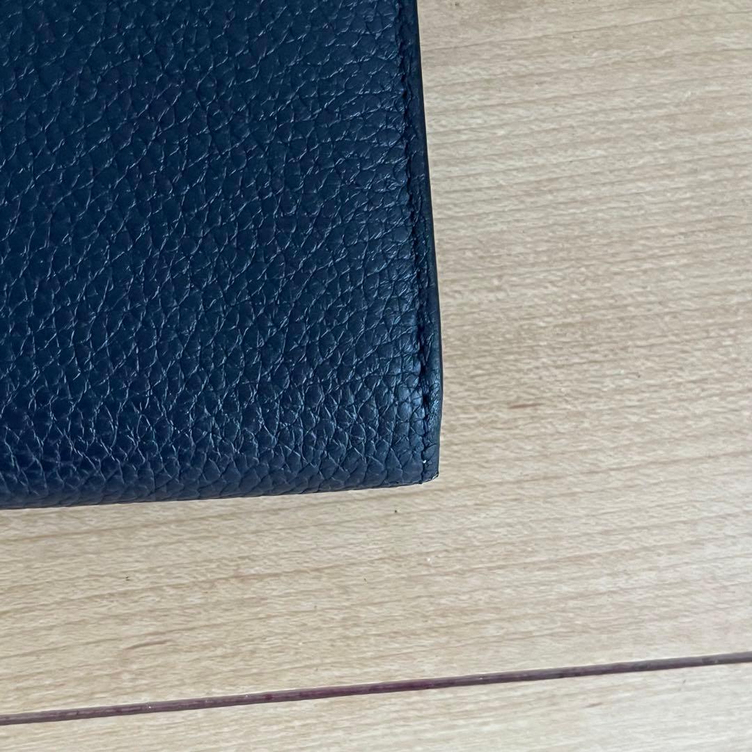 LOUISVUITTON ルイヴィトン 長財布 ブルー 青色 レザー ロゴ