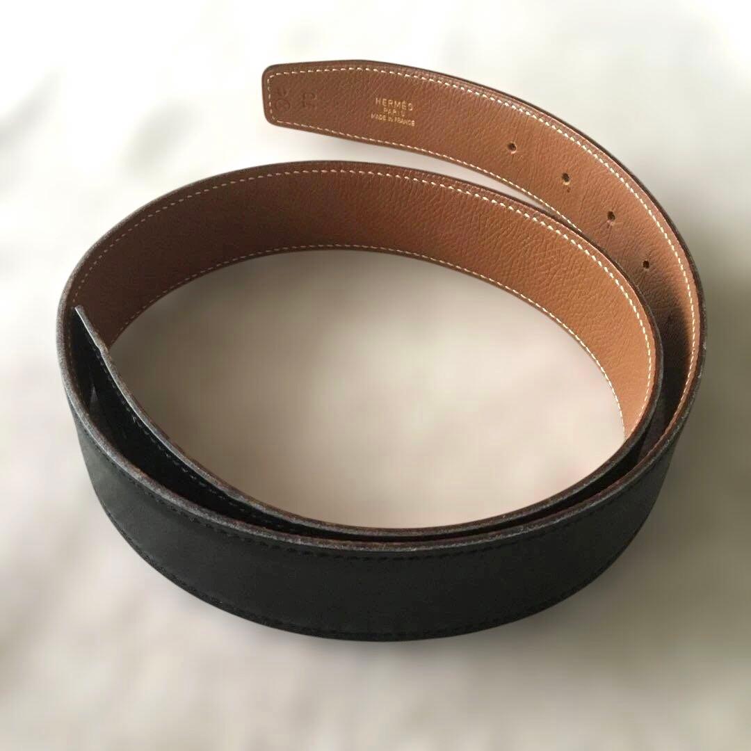 エルメス　ベルト　リバーシブル　バックルなし　70