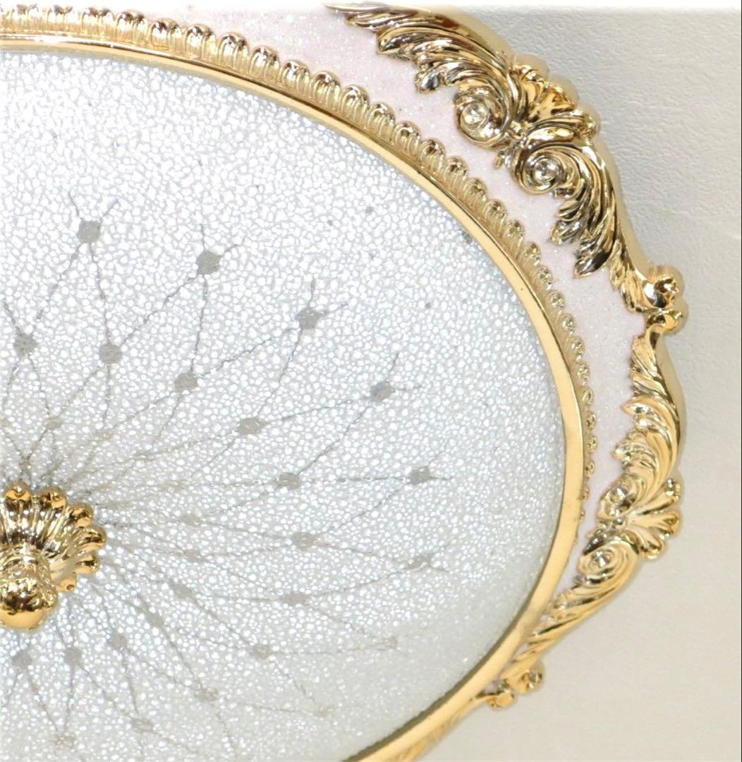 シーリングライト アンティーク調 白 ゴールド ヨーロッパ 6〜8畳