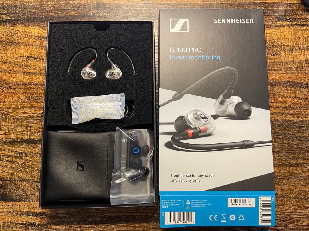 ゼンハイザー SENNHEISER IE 100 PRO イヤホン　クリア