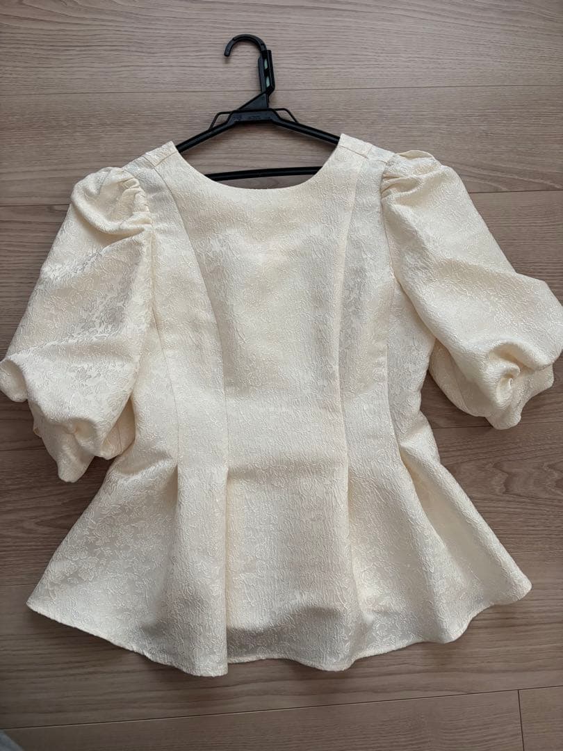 【すずらん】etoll. フラワージャガードセットアップドレス アイボリー