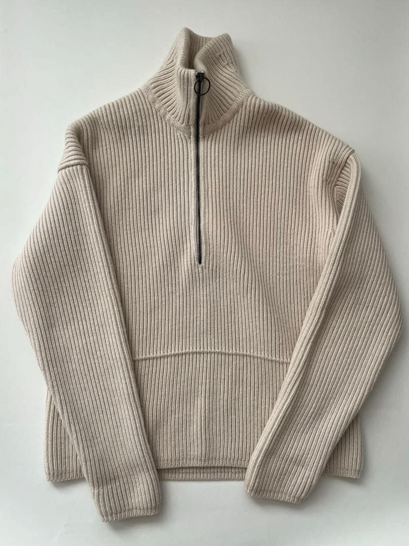 17aw acne studios ハーフジップ ニット　ドライバーズニット