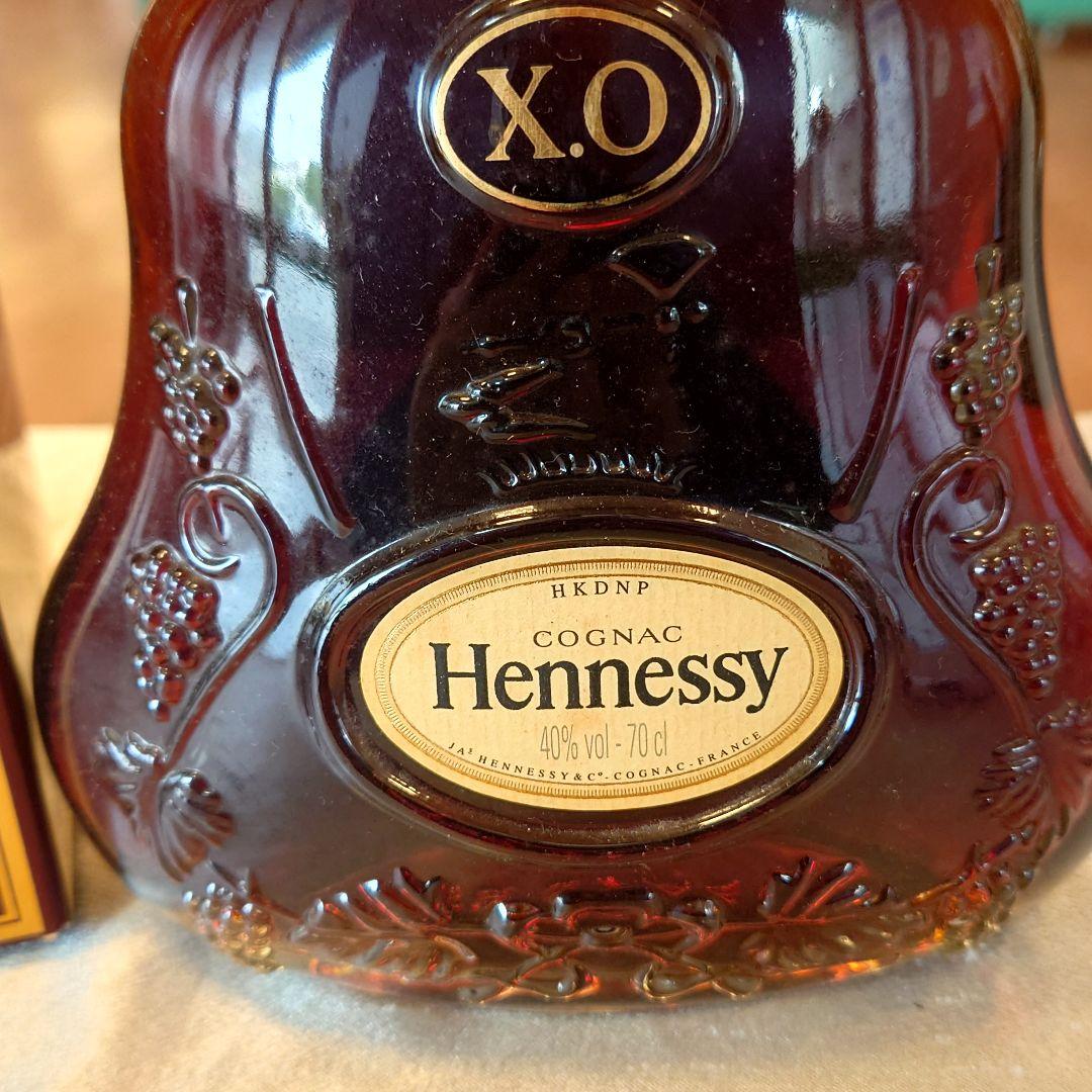 金キャップ　ヘネシー　XO COGNAC　700ml　40%　ブランデー　箱付