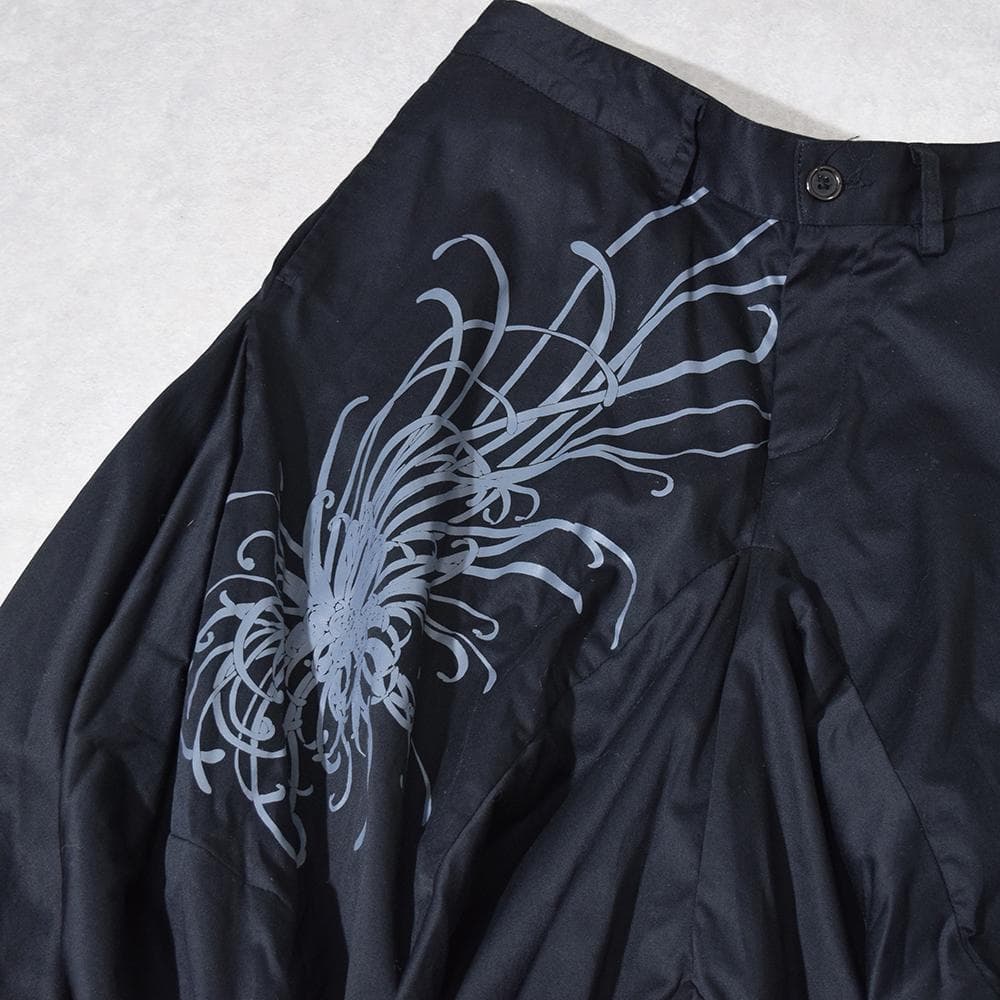 未使用 ゴウク gouk 侍 和柄 モード 袴 変形 サルエル ワイドパンツ