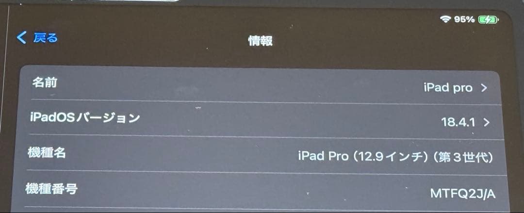 ハ*ン様 オークション出品　iPad Pro12.9インチ　第3世代　512G