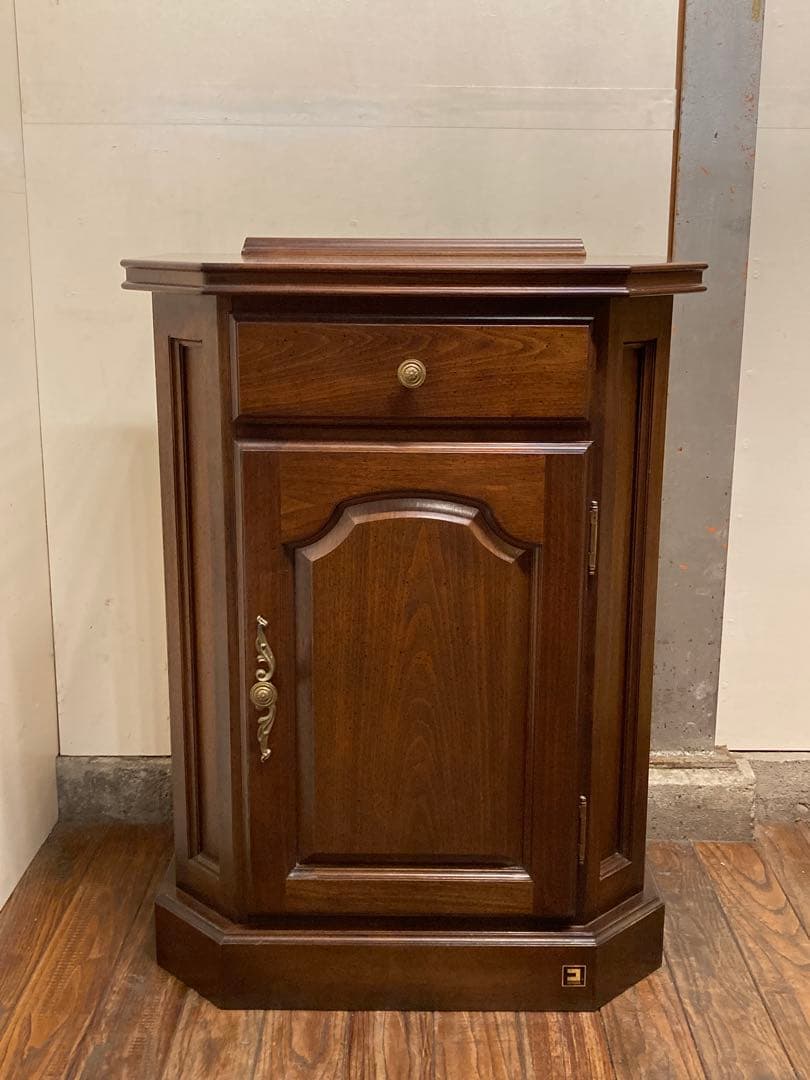 コスガ 英国アンティークスタイル コンソールキャビネット 花台 サイドボード