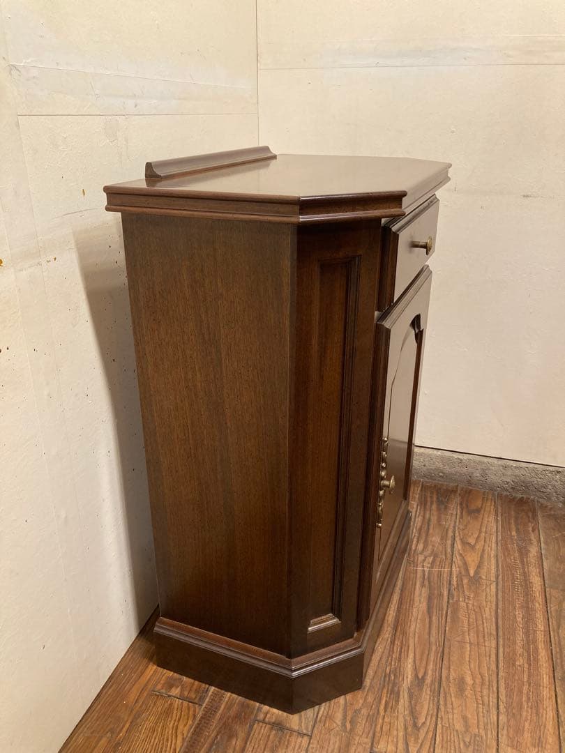 コスガ 英国アンティークスタイル コンソールキャビネット 花台 サイドボード