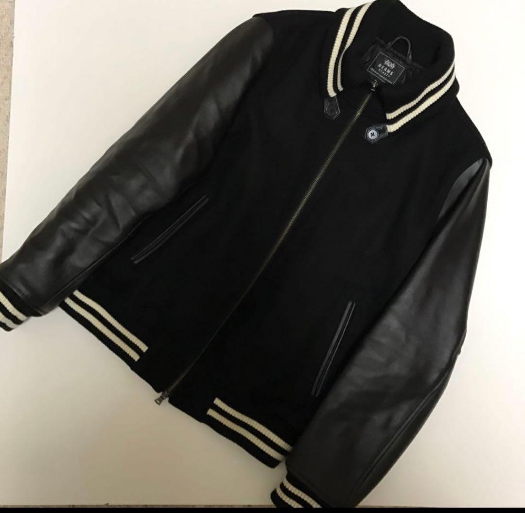 BEAMS HEART スタジャンジャケット XL ブラック