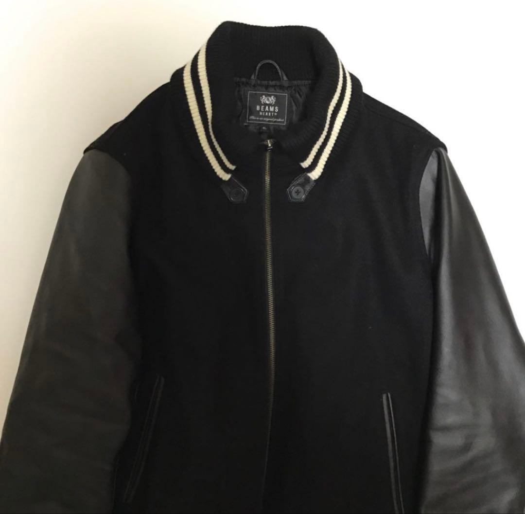 BEAMS HEART スタジャンジャケット XL ブラック