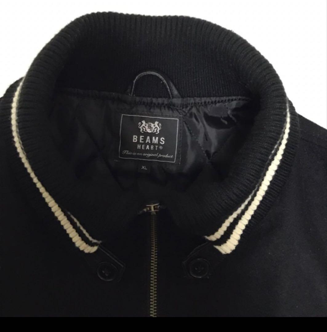 BEAMS HEART スタジャンジャケット XL ブラック