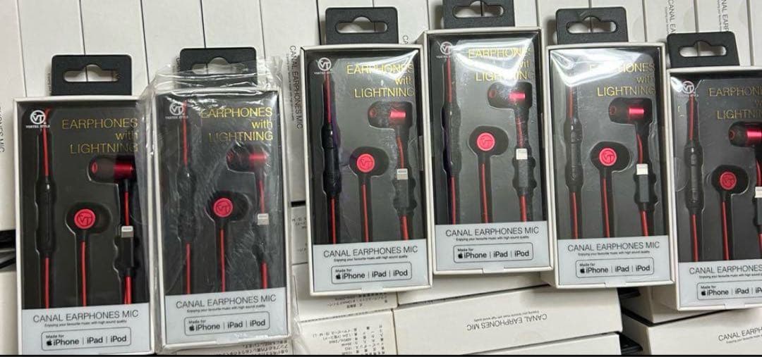 vertex style イヤホン VTH-AP02 レッド　360点〜未使用