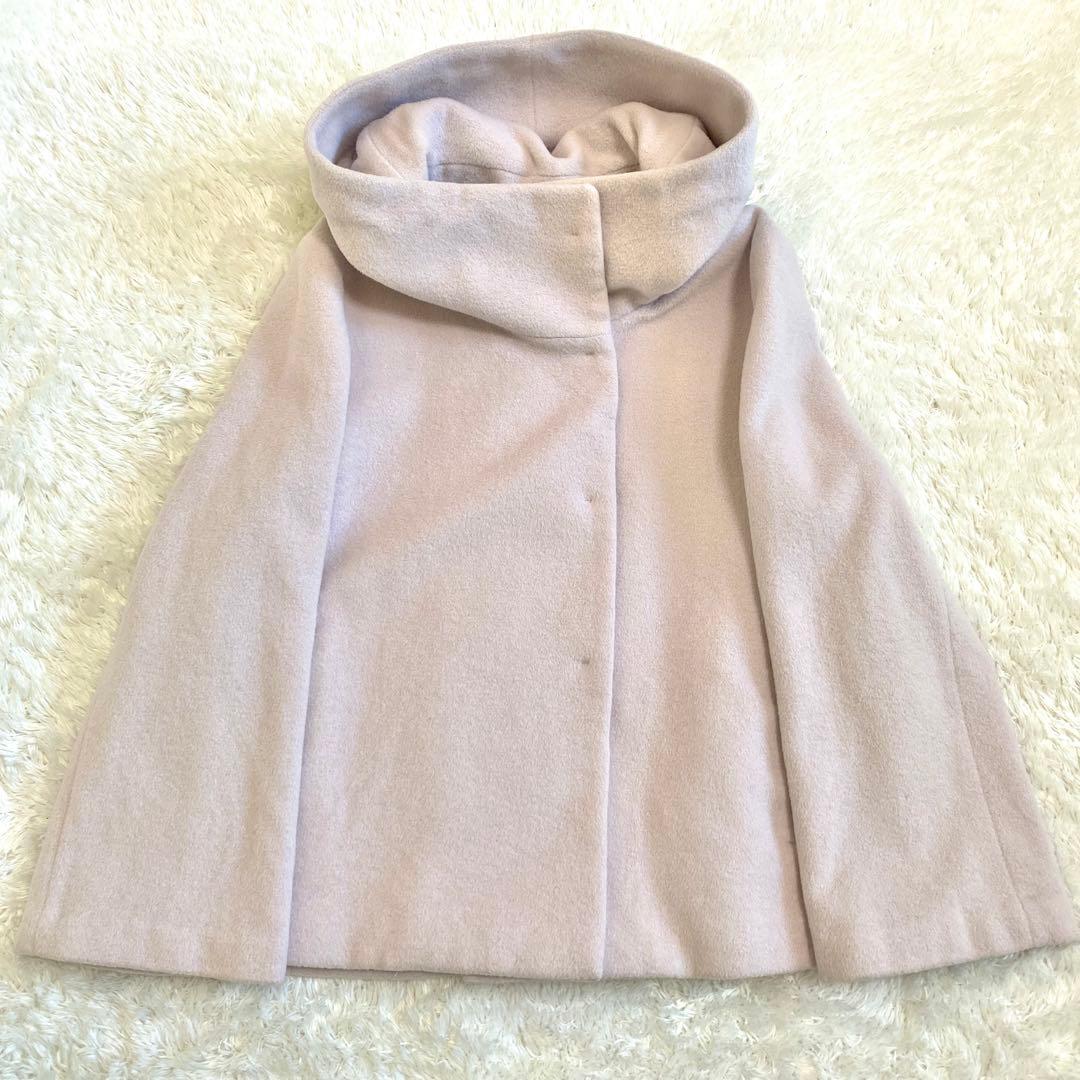 ANAYI アナイ アンゴラシャルムショートコート38 ピンク系