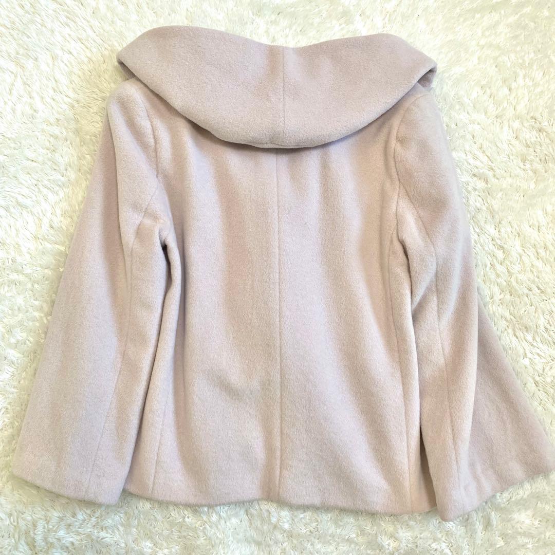 ANAYI アナイ アンゴラシャルムショートコート38 ピンク系