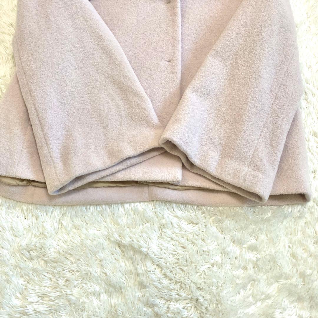 ANAYI アナイ アンゴラシャルムショートコート38 ピンク系