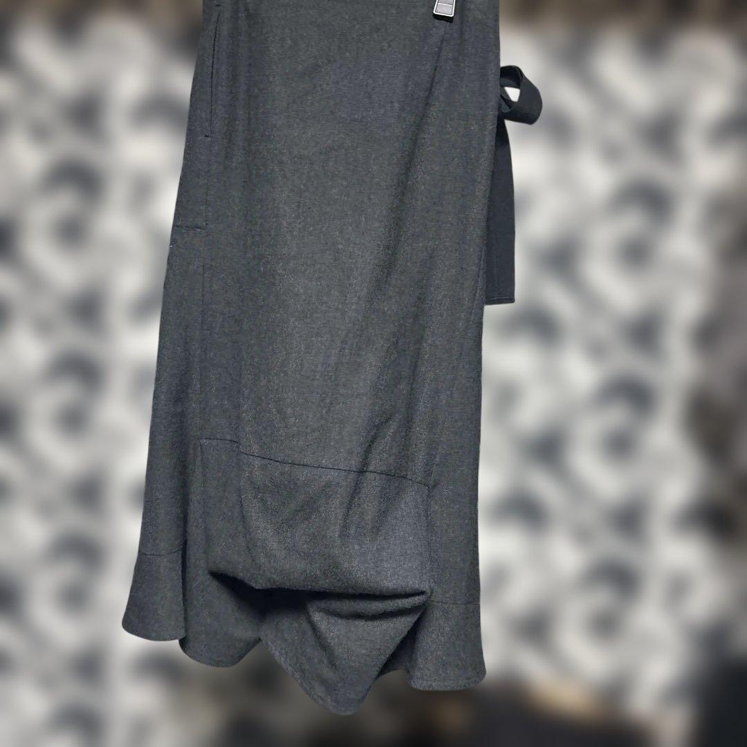 グレー フレア巻きスカート風パンツ　tao COMME des GARÇONS