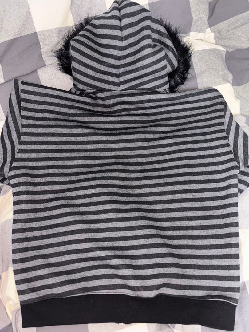 値下げ〇 PAIKI ストライプパーカー M