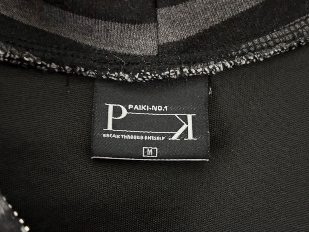 値下げ〇 PAIKI ストライプパーカー M