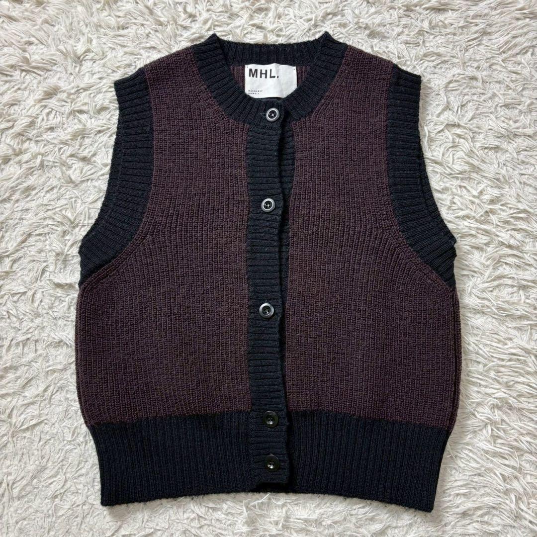MHL.マーガレットハウエル バージンウール ニットベスト 24W