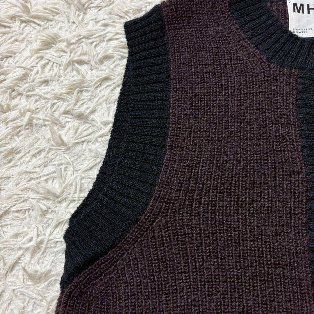 MHL.マーガレットハウエル バージンウール ニットベスト 24W