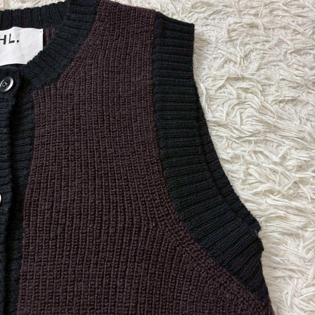 MHL.マーガレットハウエル バージンウール ニットベスト 24W