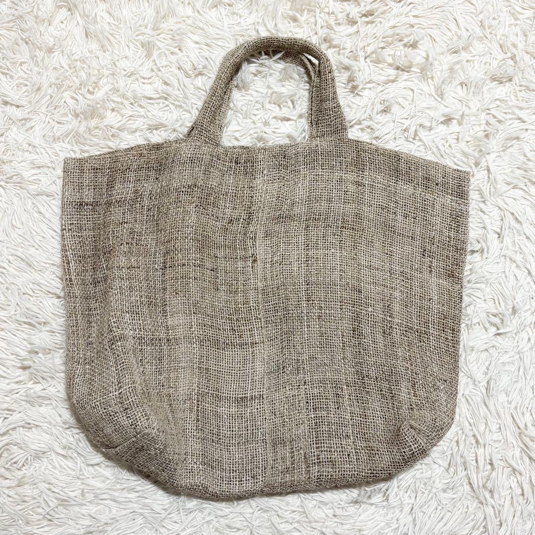 中川政七商店 手織り麻太糸のバッグ 大サイズ ソフトカゴ風 トート