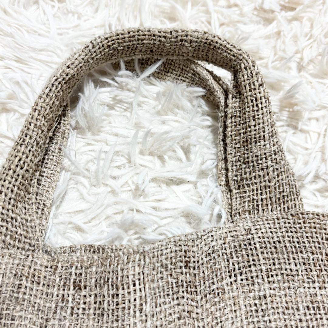 中川政七商店 手織り麻太糸のバッグ 大サイズ ソフトカゴ風 トート