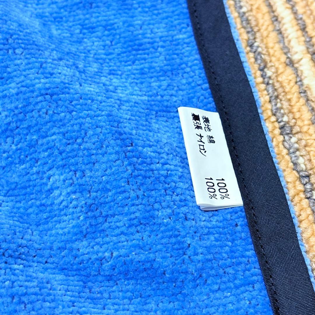 美品タグ付き　FEILER フェイラー　エプロン　ブルー　花柄　シェニール織