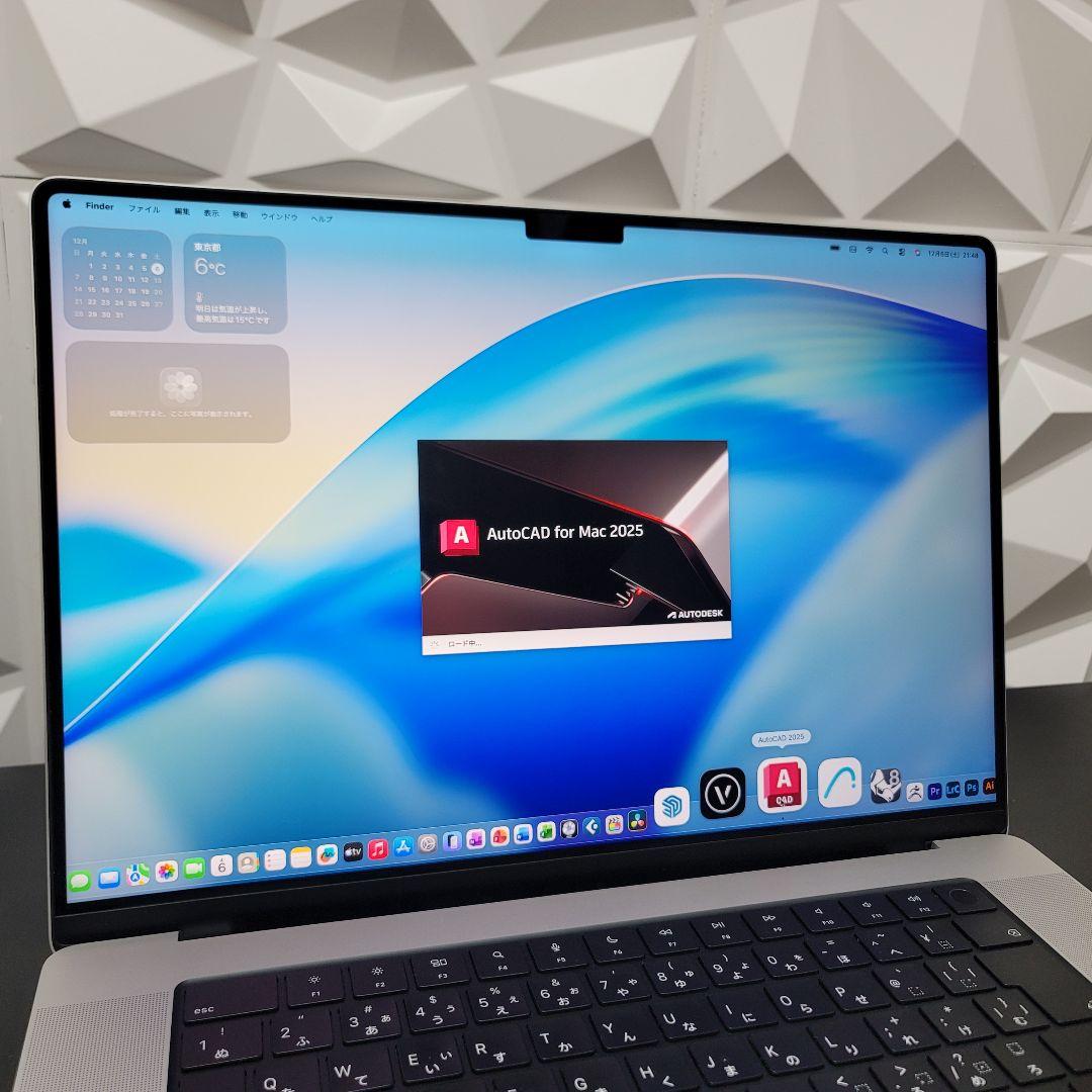 美品 MacBook M1 PRO 16インチ CAD/BIM&3D設計