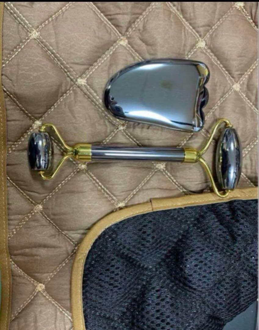 はななんおまとめテラヘルツマット300g カッサ　ローラーネックレスセット