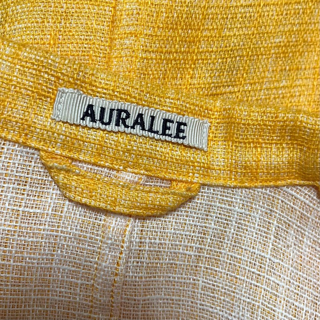 【美品】AURALEE Linen Double Face Blouzon