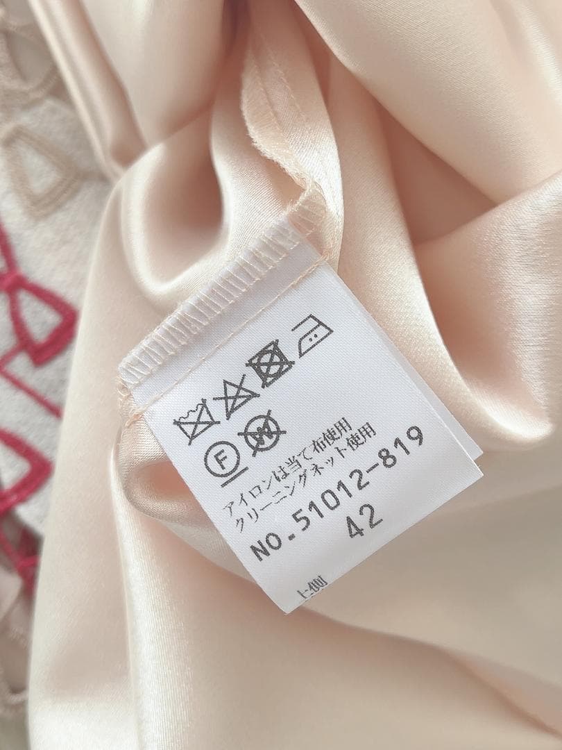 小*倉様 ローズティアラ Rose Tiara リボン柄刺繍ワンピース 42