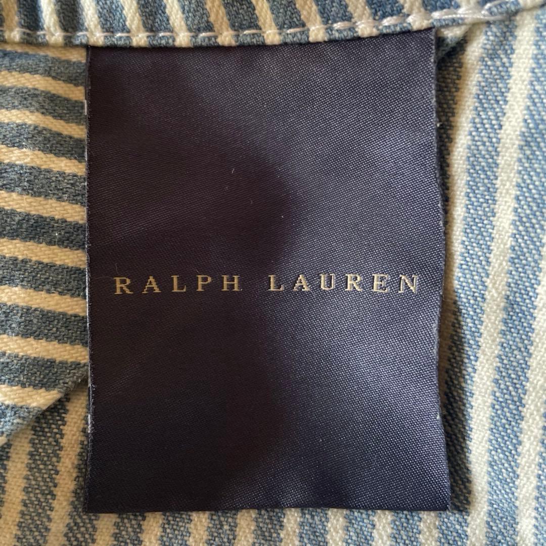新品未使用タグ付き✳︎ラルフローレンホーム✳︎ヒッコリーストライプ✳︎デニムエプロン