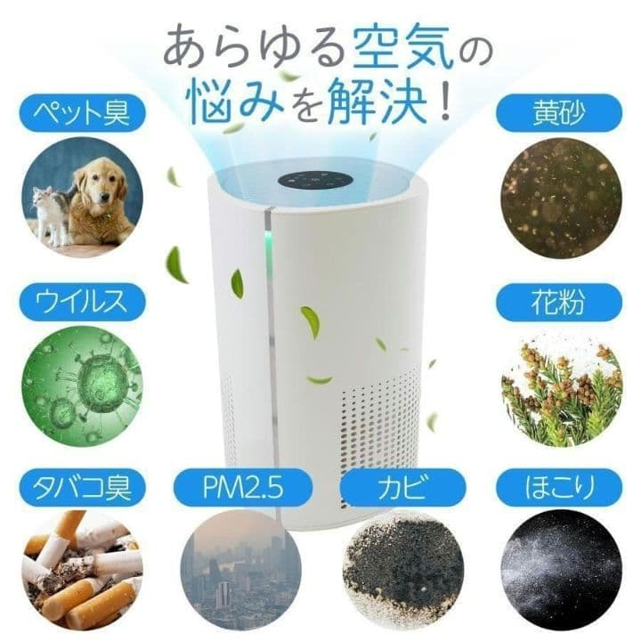 空気清浄機 小型 消臭 省エネ 花粉 脱臭機 たばこ 除菌 ペット2737