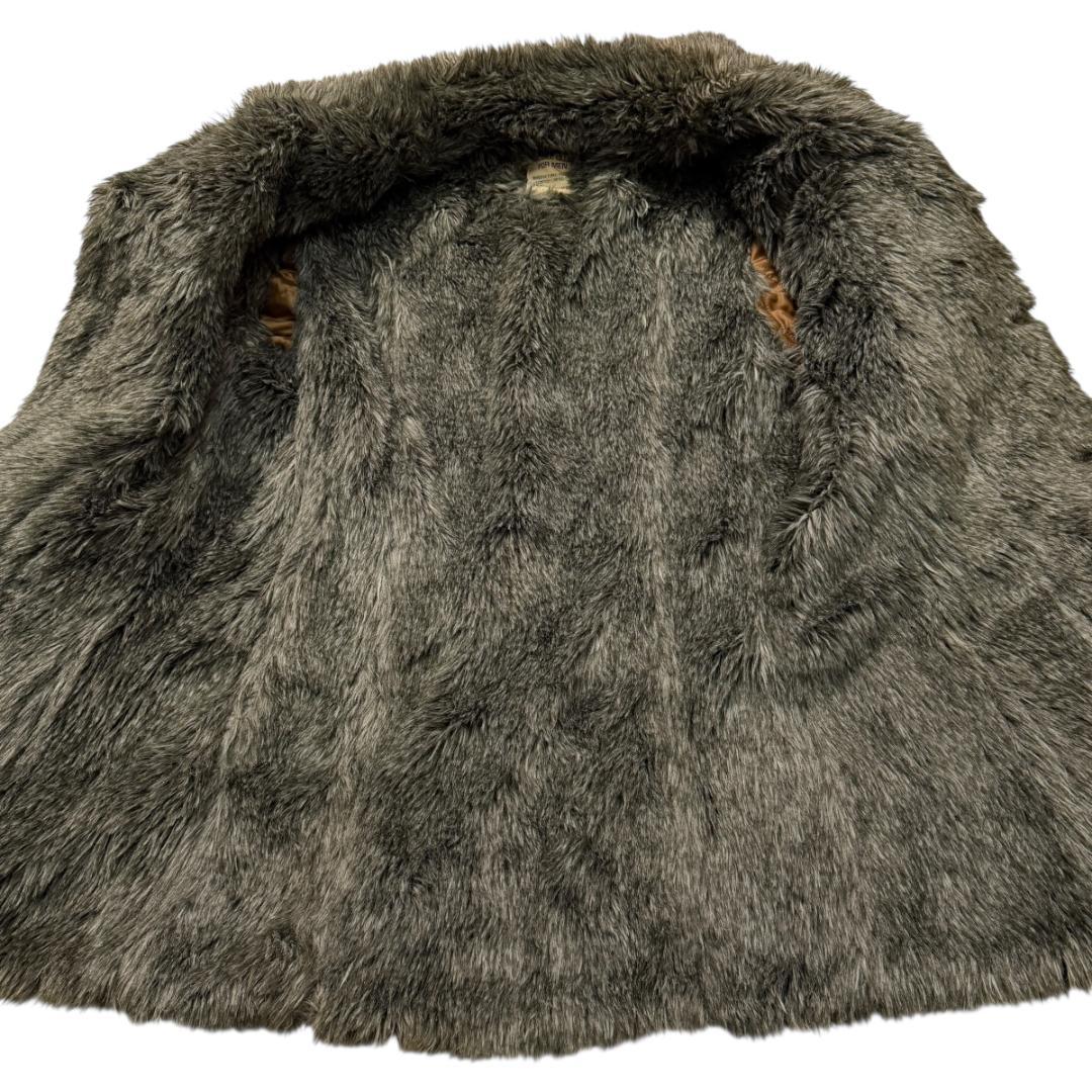 3720 極美品 ニコルクラブフォーメン デニムジャケット ファー裏地 Lサイズ