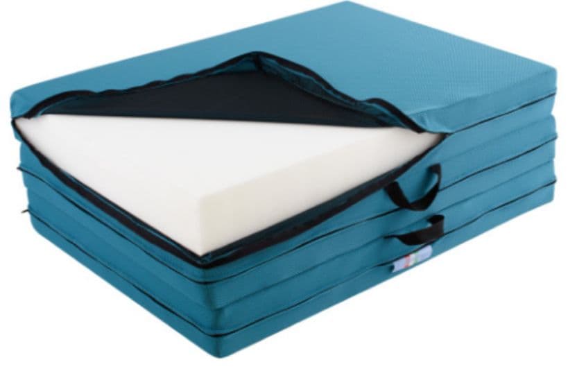 マニフレックス　メッシュ・ウィング　シングル三つ折（ミッドブルー）