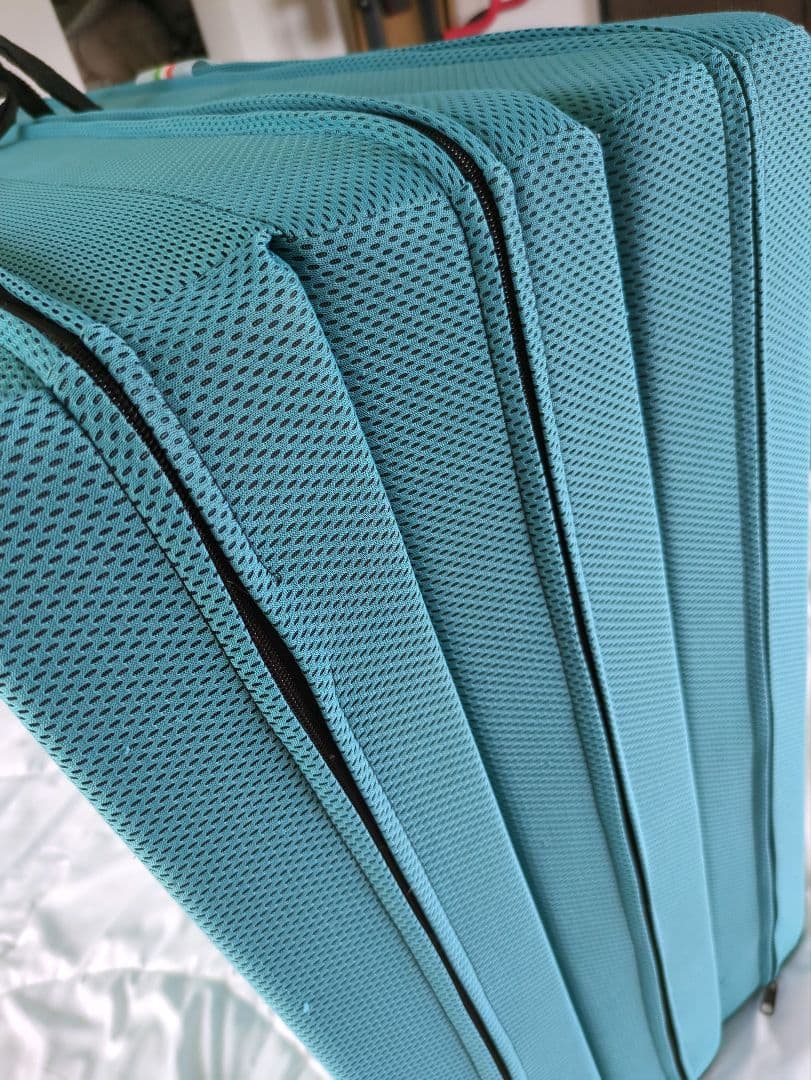 マニフレックス　メッシュ・ウィング　シングル三つ折（ミッドブルー）