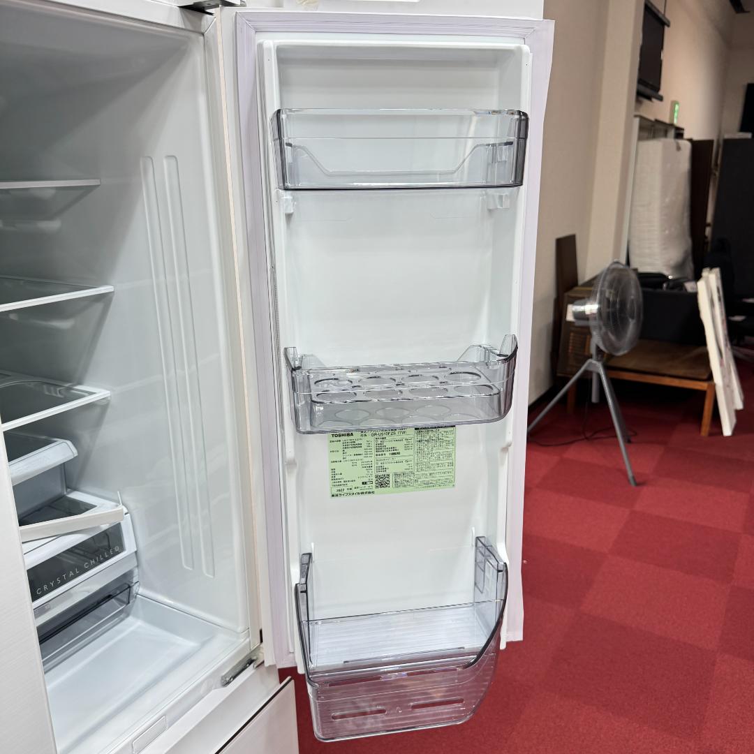 東京23区送料無料　超美品東芝2022年製　6ドア冷蔵庫507L　洗浄/除菌済み