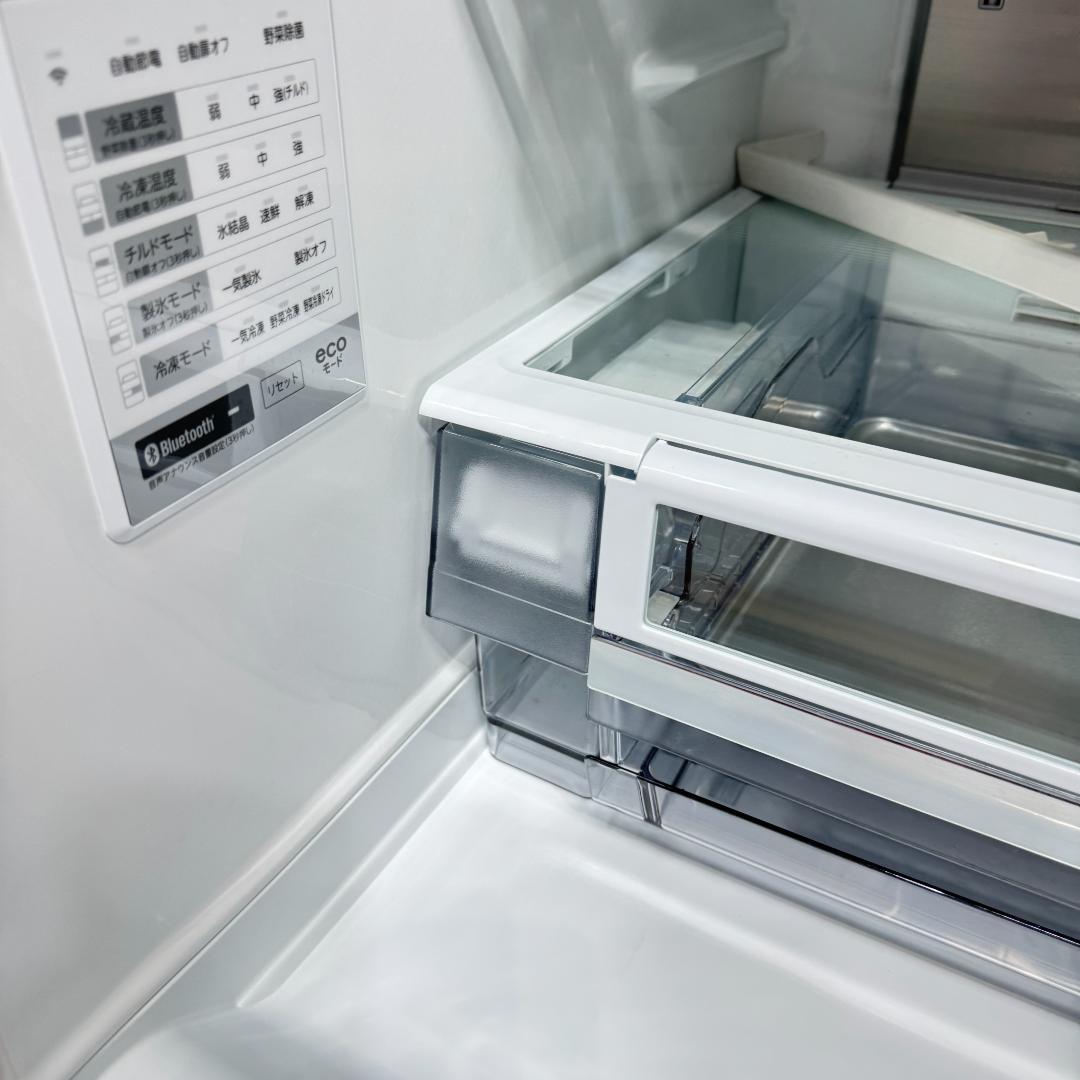 東京23区送料無料　超美品東芝2022年製　6ドア冷蔵庫507L　洗浄/除菌済み