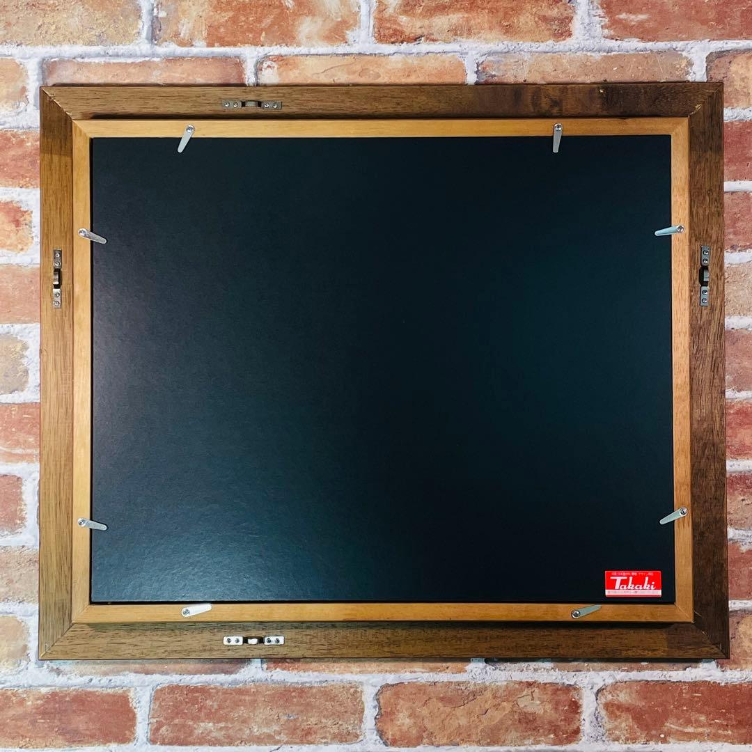 額縁【セピア色】未使用 F6サイズ キャンバス用 ガラス付