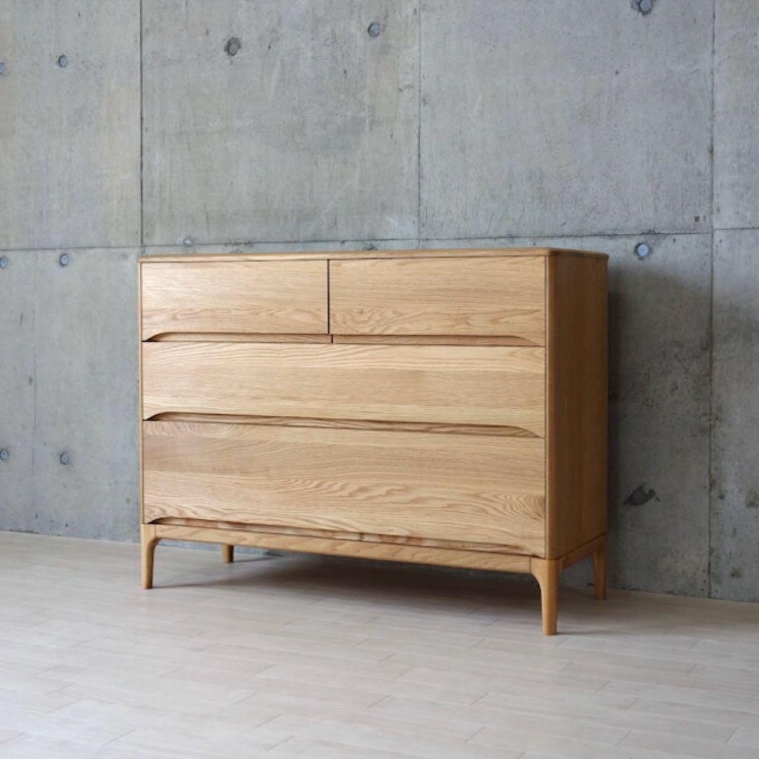 【kei様】オーク無垢材　チェスト　幅110cm