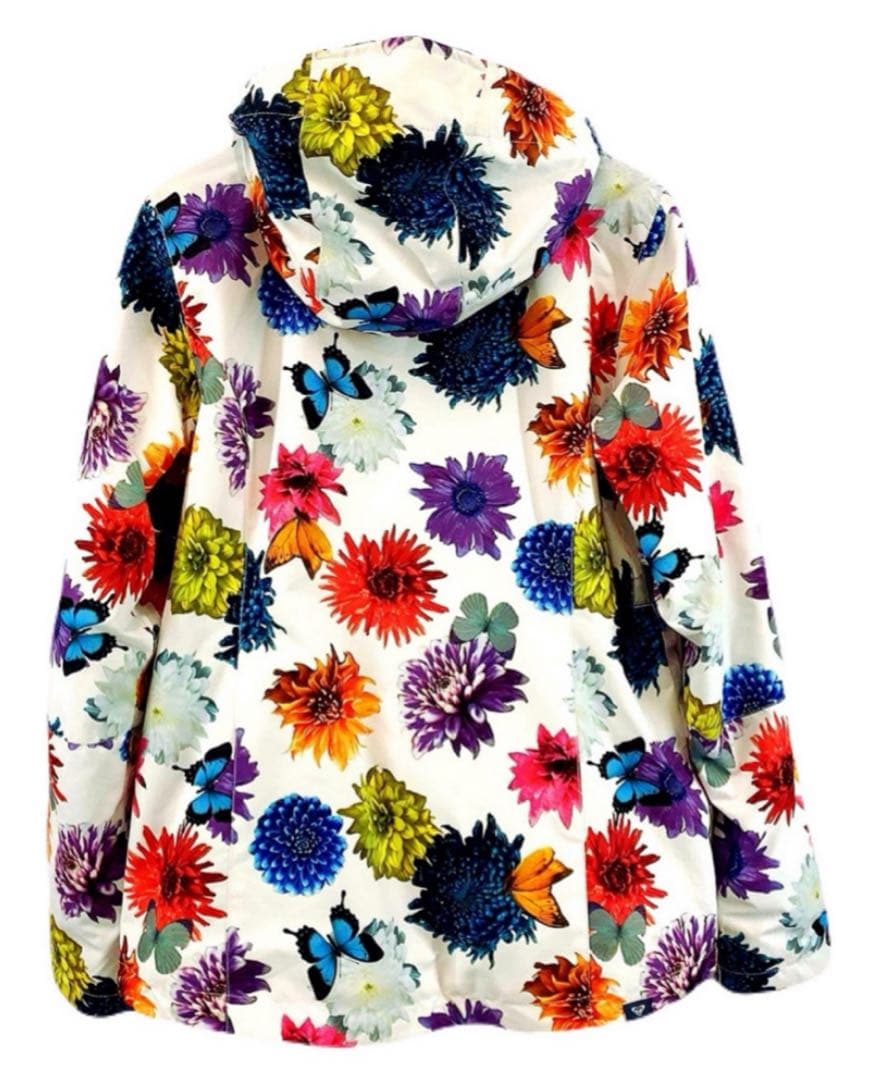 ロキシー 蜷川実花 スノボウェア スキーウェア ジャケット 花柄 マーガレット