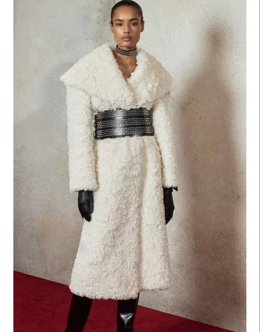 タグ付新品★ZARAのボアコート★LUDOVIC DE SAINT SERNIN