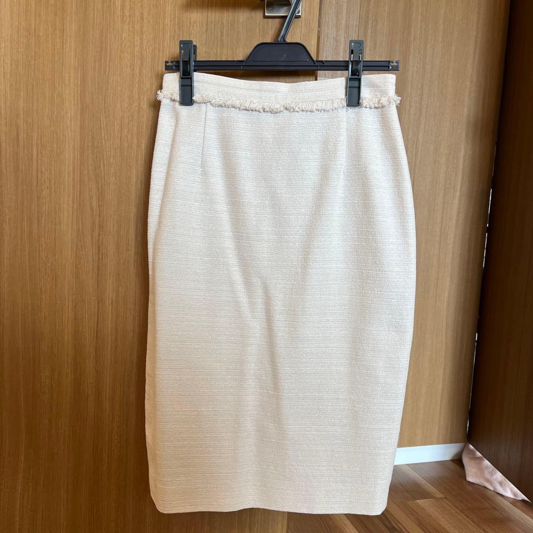 UNITED ARROWS ラメツイードノーカラージャケットセット