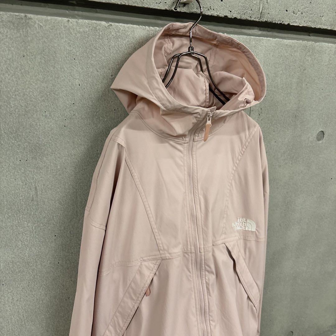 新品　ノースフェイス　ナイロンパーカー　ピンク　レディース2XL