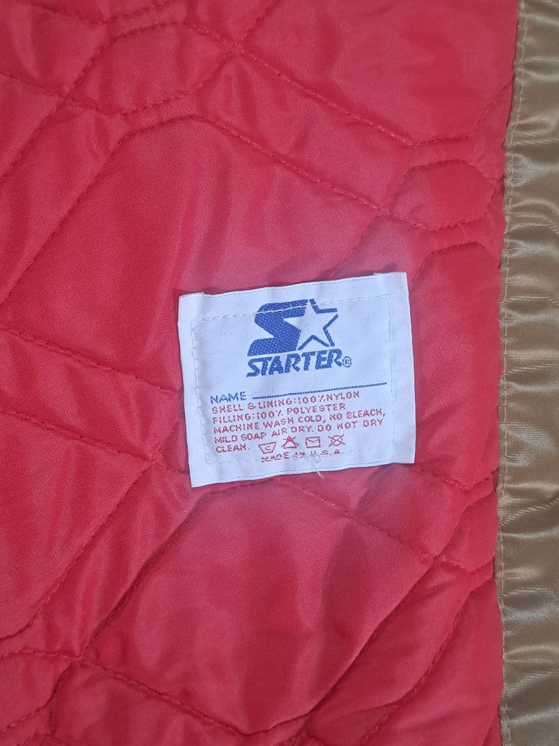 USA製 90sサンフランシスコ49ers スタジアムジャンパー ゴールド色