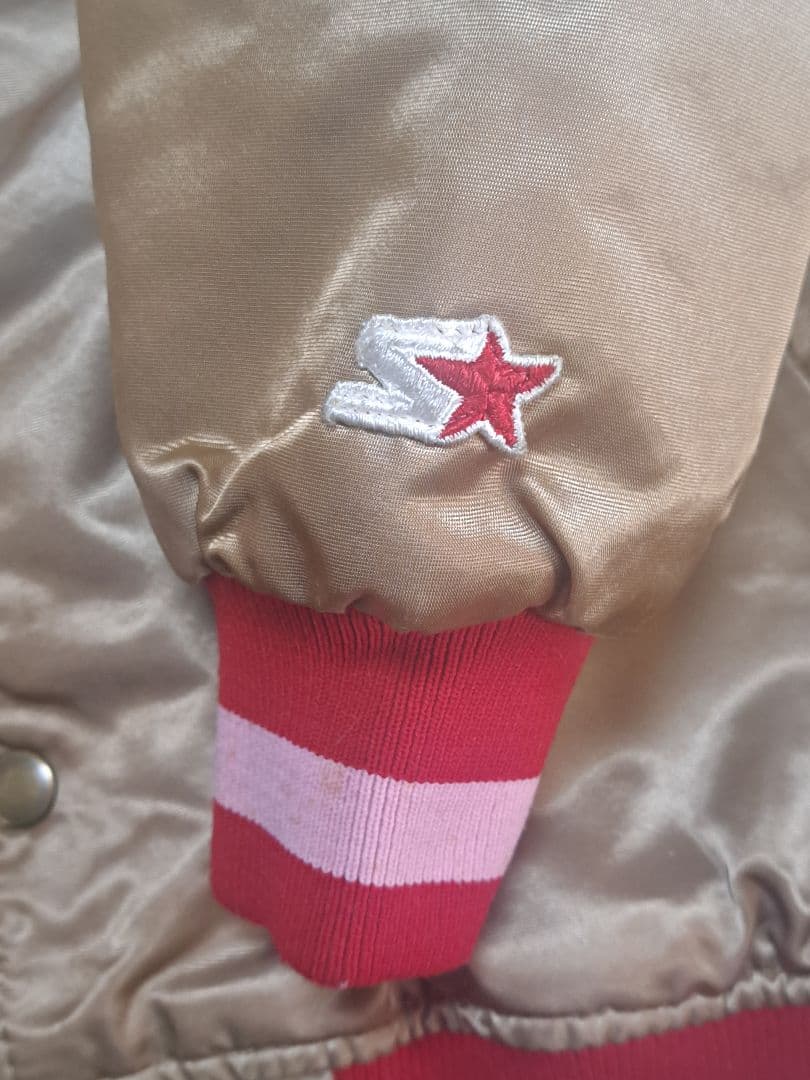 USA製 90sサンフランシスコ49ers スタジアムジャンパー ゴールド色