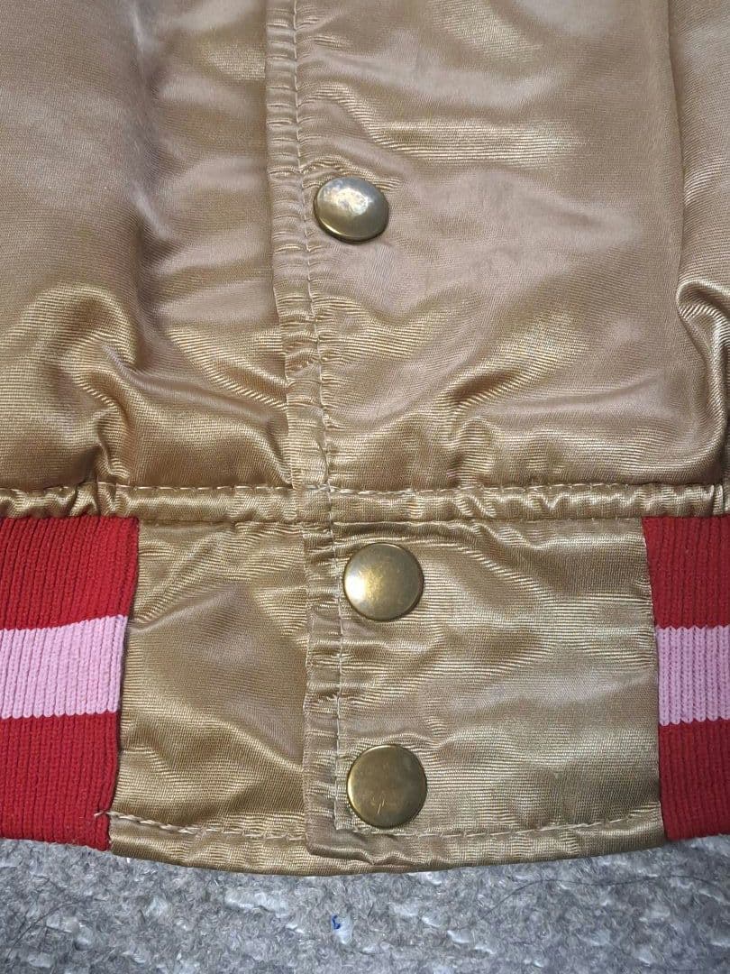 USA製 90sサンフランシスコ49ers スタジアムジャンパー ゴールド色