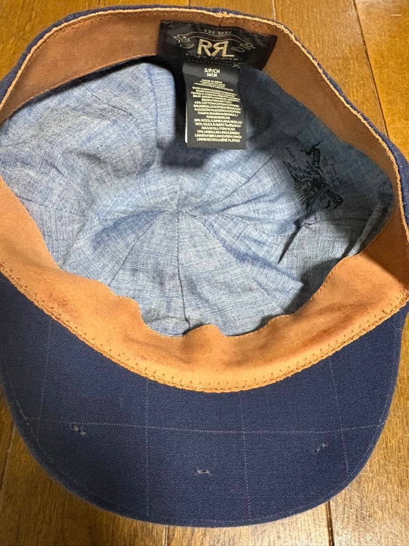 DOUBLE RL ネイビーキャスケット S