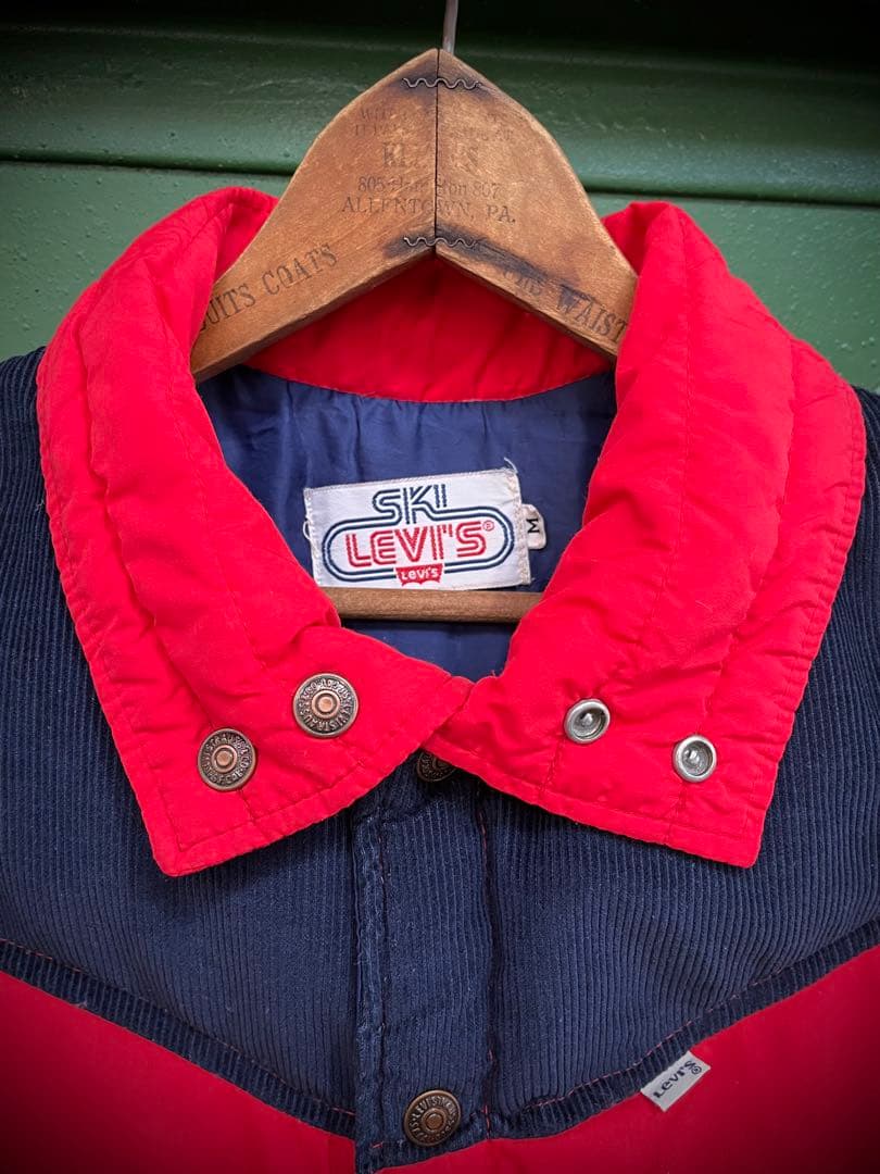 70sスキーリーバイスダウンベスト木村拓哉着用古着ビンテージSKILEVI'S