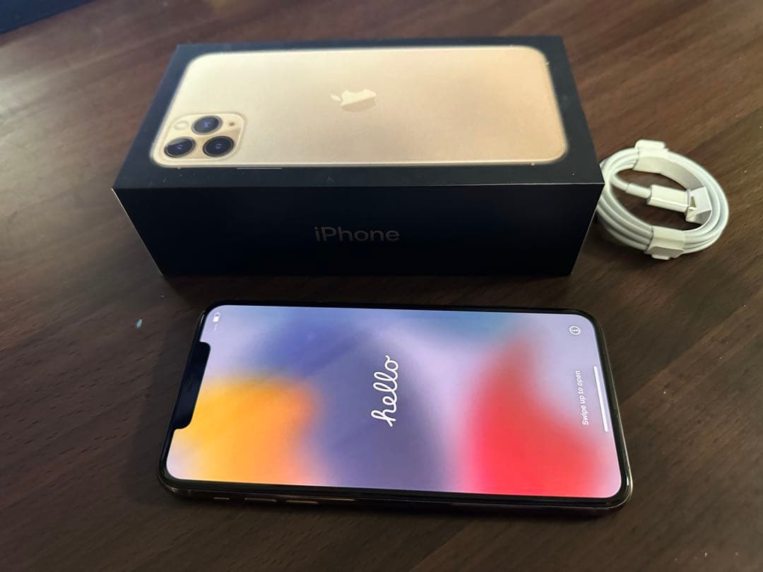 iPhone11ProMax 256GB SIMフリー 美品 ゴールド 箱付